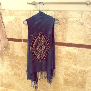 Vocal Aztec Fringe Vest
